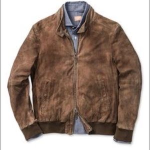 *on hold* Real Suede Green/Tan Bomber Jacket